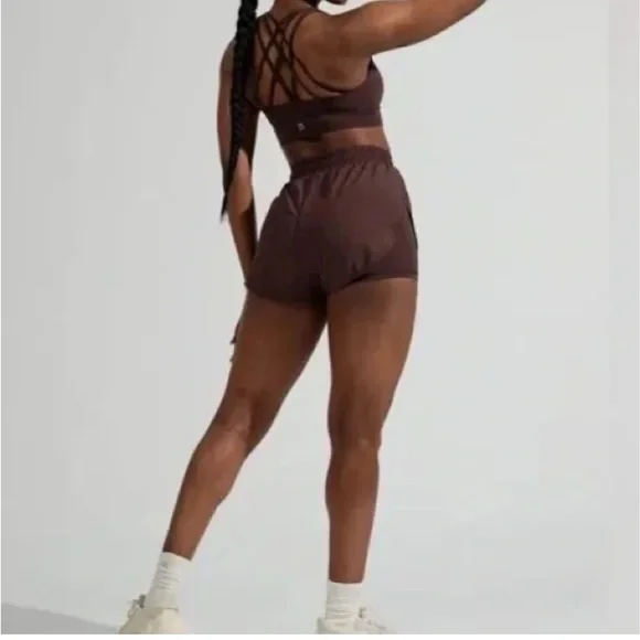 Buff Bunny Women’s Lifesaver Shorts - Dark Brown Size Medium - Picture 12 of 12